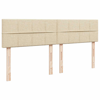 Giroletto a Molle con Materasso Crema 180x200 cm in Tessuto | homemem39