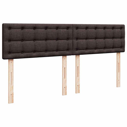 Giroletto a Molle con Materasso Marrone Scuro 180x200cm Tessuto | homemem39