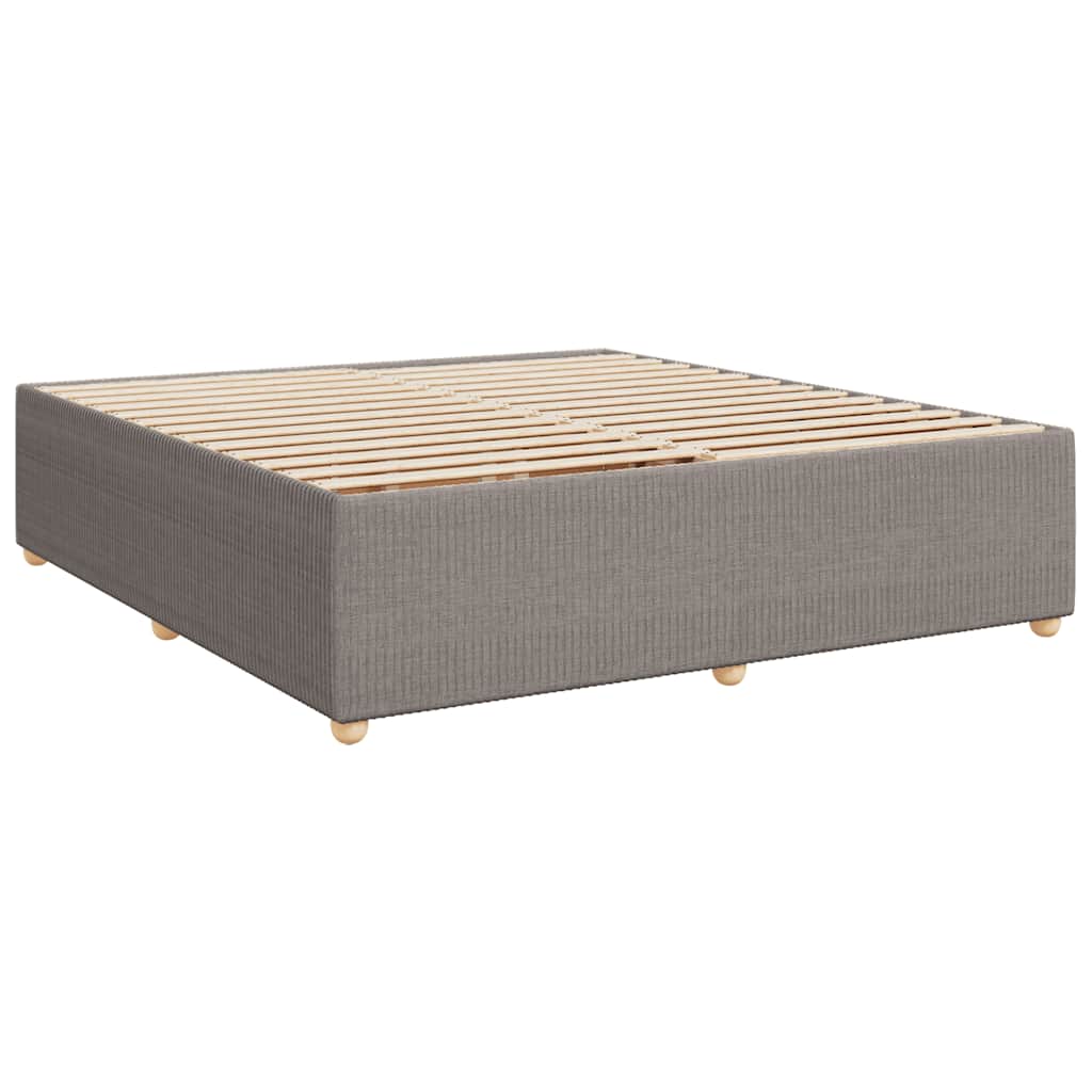 Giroletto a Molle con Materasso Tortora 180x200 cm in Tessuto | homemem39