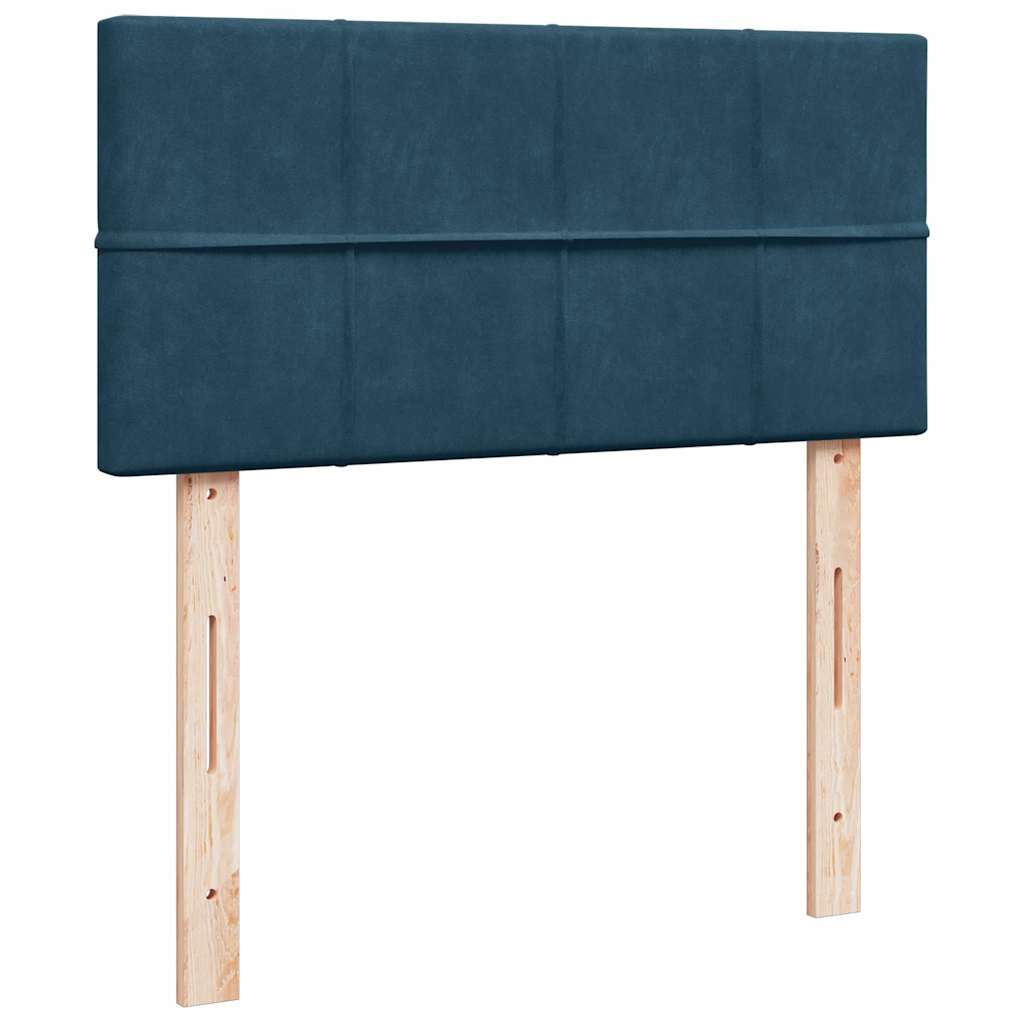 Giroletto a Molle con Materasso Blu 80x200 cm in Velluto | homemem39