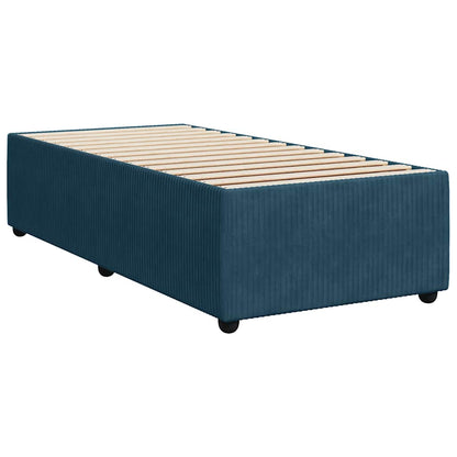 Giroletto a Molle con Materasso Blu 100x200 cm in Velluto | homemem39