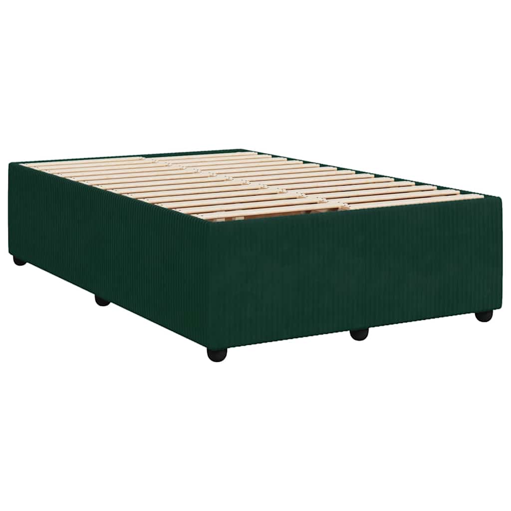 Giroletto a Molle con Materasso Verde Scuro 120x190 cm Velluto | homemem39