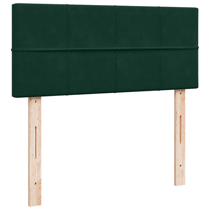 Giroletto a Molle con Materasso Verde Scuro 120x190 cm Velluto | homemem39