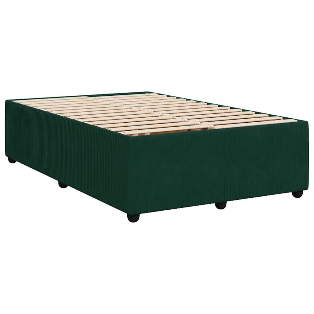 Giroletto a Molle con Materasso Verde Scuro 120x190 cm Velluto | homemem39