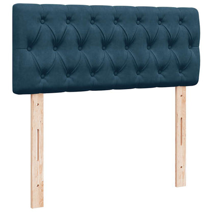 Giroletto a Molle con Materasso Blu 120x190 cm in Velluto | homemem39