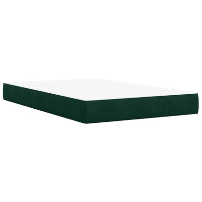 Giroletto a Molle con Materasso Verde Scuro 120x190 cm Velluto | homemem39