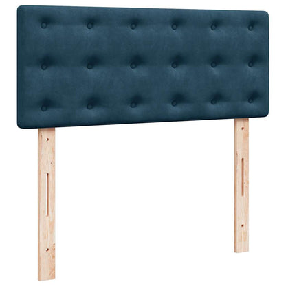 Giroletto a Molle con Materasso Blu 120x190 cm in Velluto | homemem39