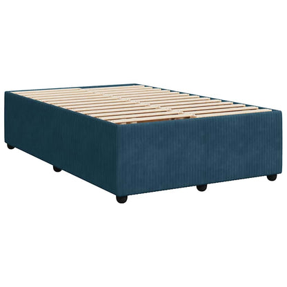 Giroletto a Molle con Materasso Blu 120x190 cm in Velluto | homemem39