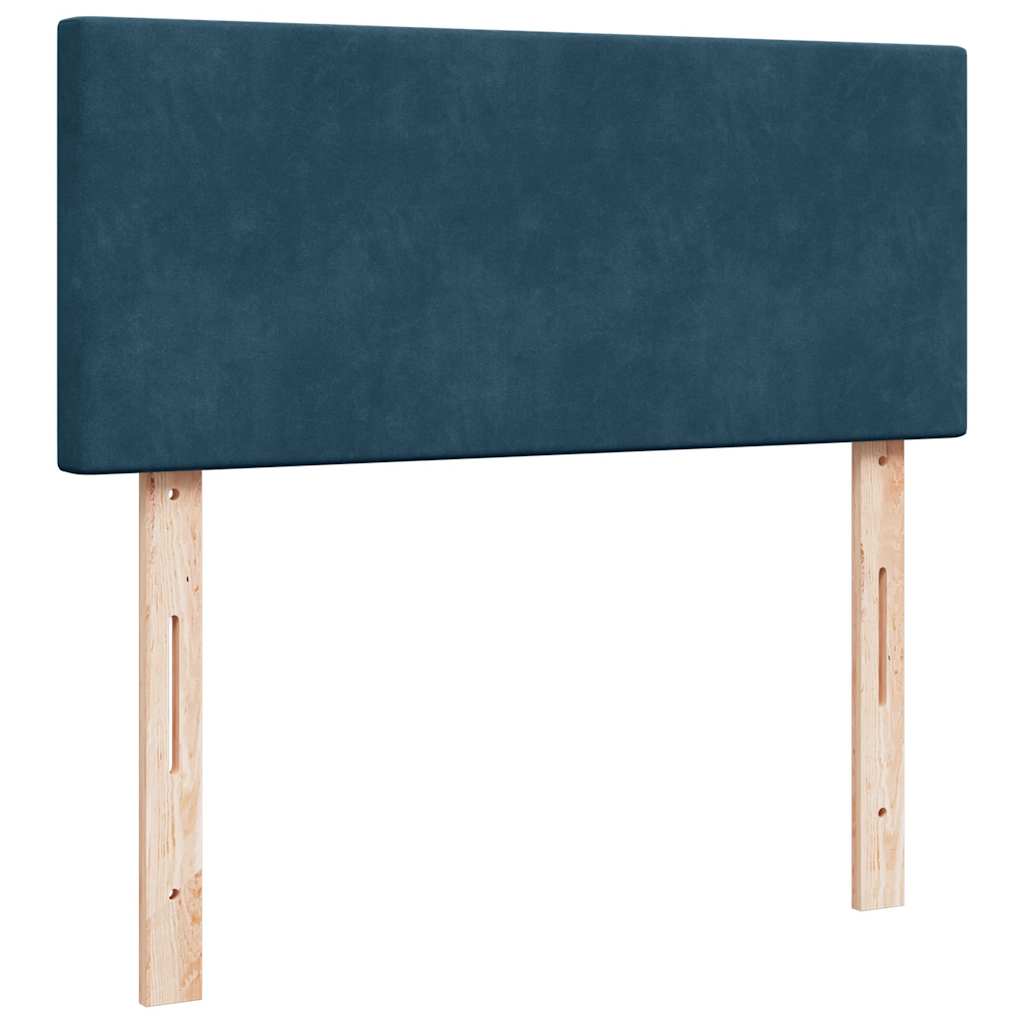 Giroletto a Molle con Materasso Blu 120x200 cm in Velluto | homemem39