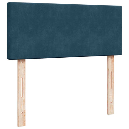 Giroletto a Molle con Materasso Blu 120x200 cm in Velluto | homemem39