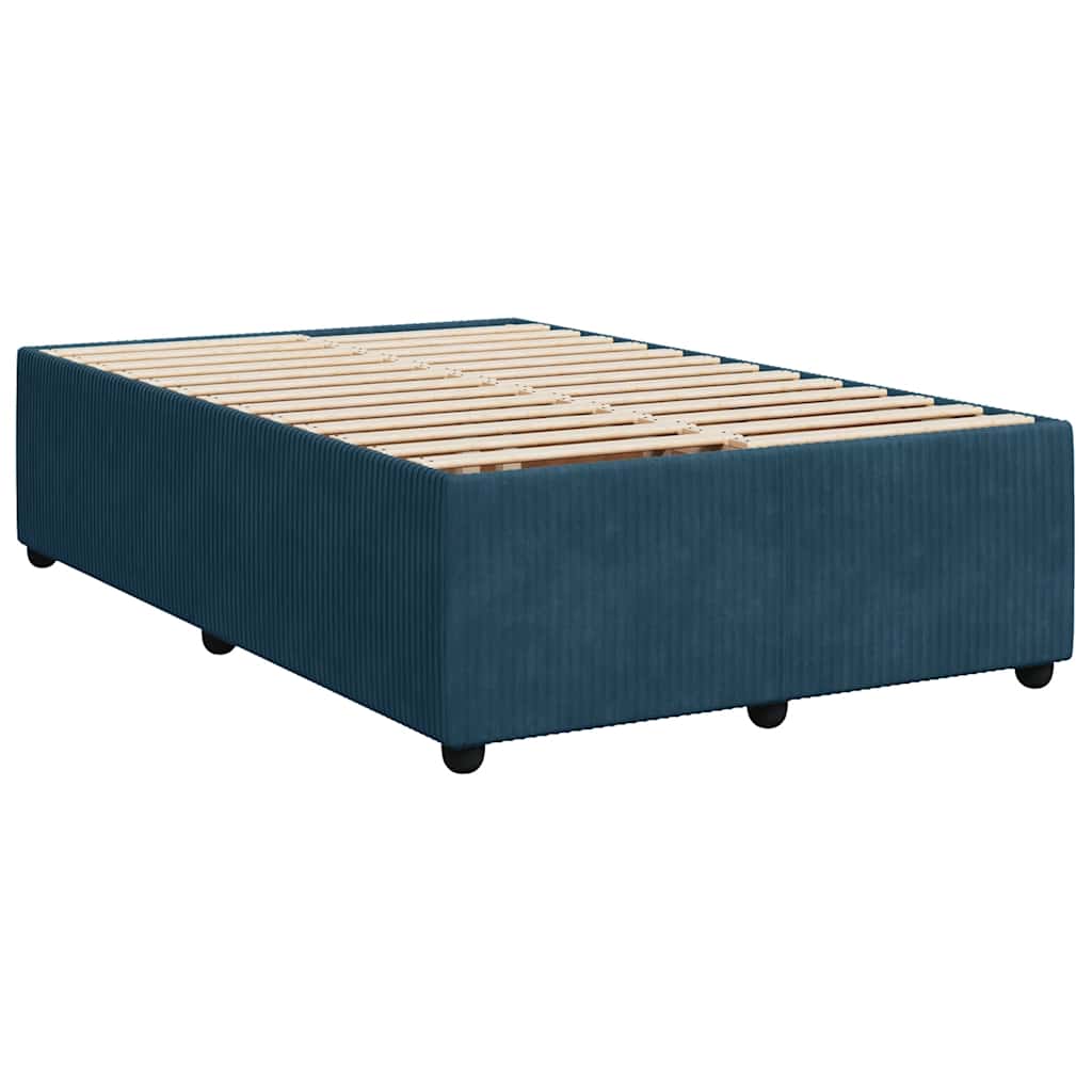Giroletto a Molle con Materasso Blu 120x200 cm in Velluto | homemem39