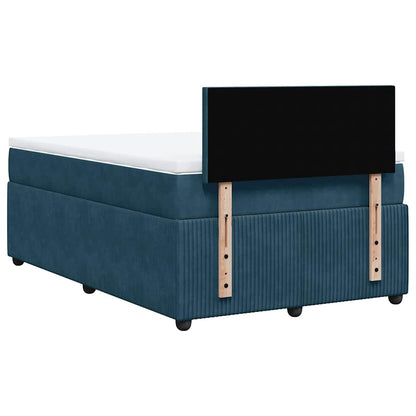 Giroletto a Molle con Materasso Blu 120x200 cm in Velluto | homemem39