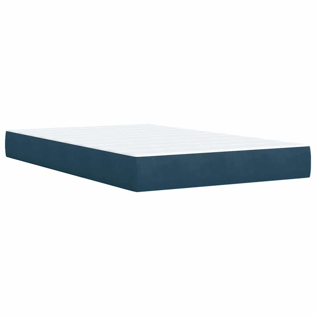 Giroletto a Molle con Materasso Blu 120x200 cm in Velluto | homemem39
