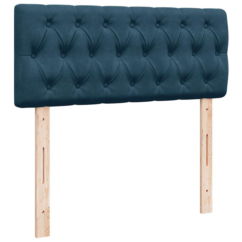 Giroletto a Molle con Materasso Blu 120x200 cm in Velluto | homemem39