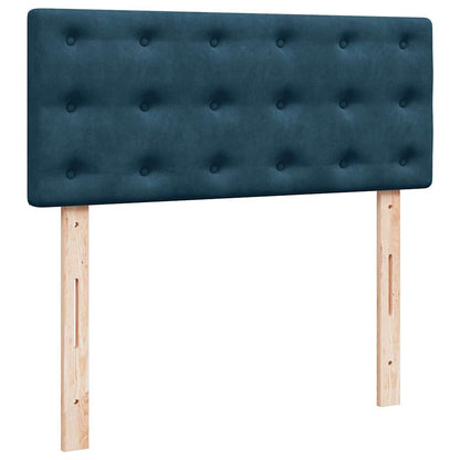 Giroletto a Molle con Materasso Blu 120x200 cm in Velluto | homemem39
