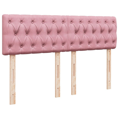 Giroletto a Molle con Materasso Rosa 140x200 cm in Velluto | homemem39