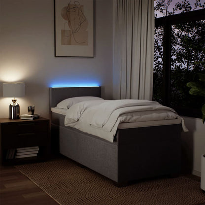 Giroletto a Molle con Materasso Tortora 80x200 cm inTessuto - homemem39