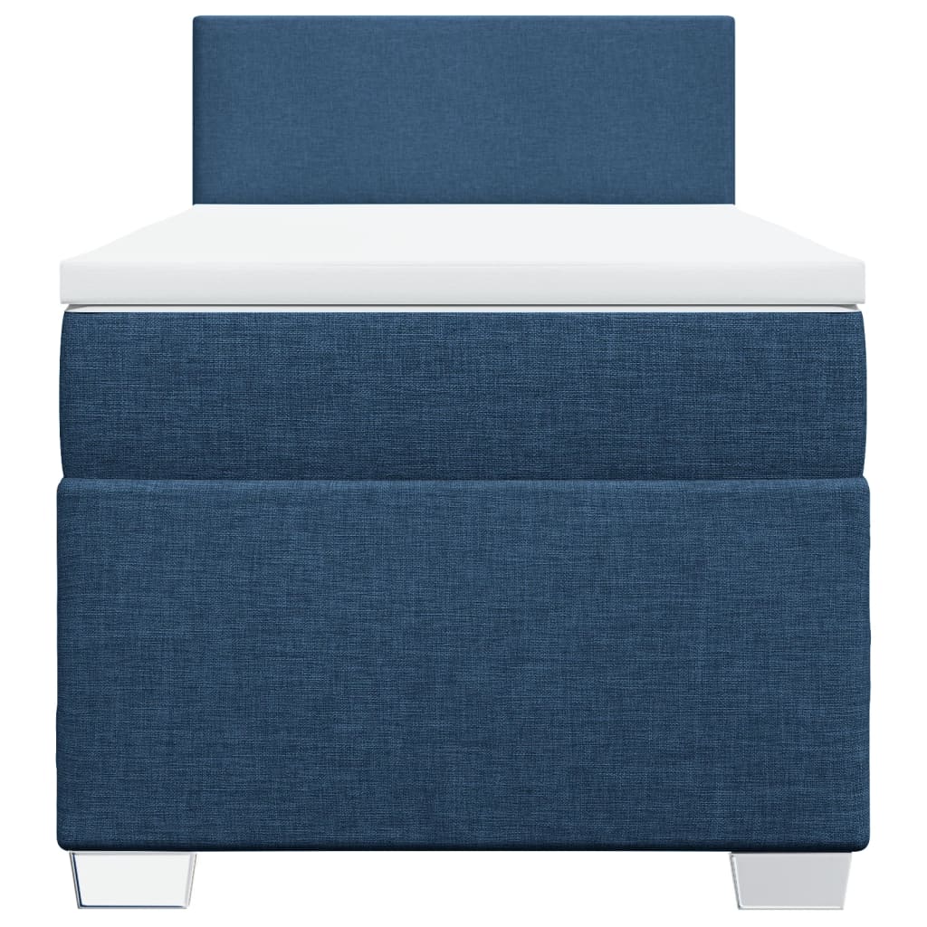 Giroletto a Molle con Materasso Blu 80x200 cm inTessuto | homemem39