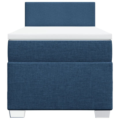 Giroletto a Molle con Materasso Blu 80x200 cm inTessuto | homemem39