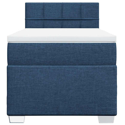 Giroletto a Molle con Materasso Blu 80x200 cm inTessuto