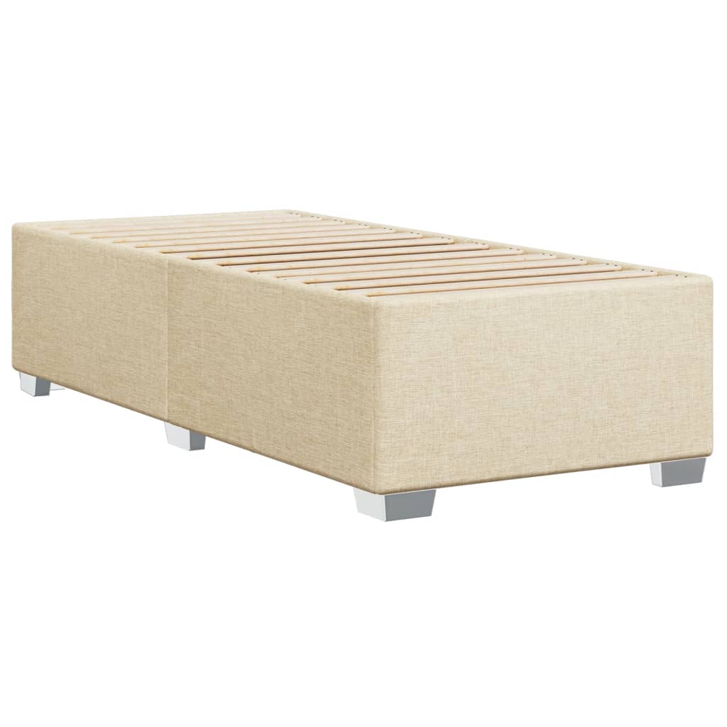 Giroletto a Molle con Materasso Crema 90x200 cm inTessuto | homemem39