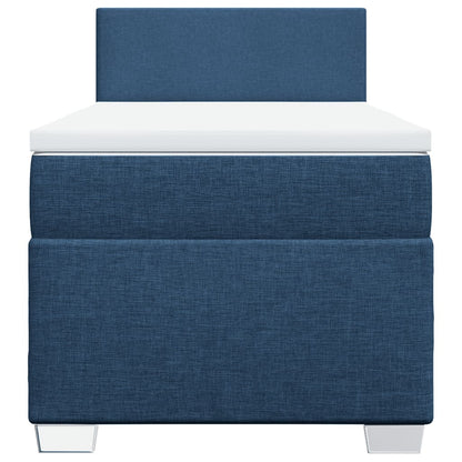 Giroletto a Molle con Materasso Blu 90x200 cm inTessuto | homemem39