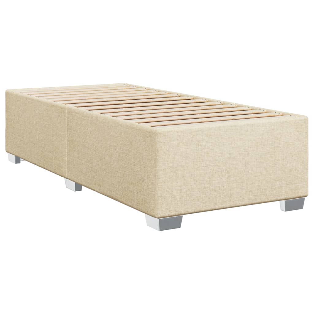Giroletto a Molle con Materasso Crema 90x200 cm inTessuto | homemem39