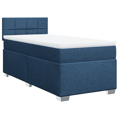 Giroletto a Molle con Materasso Blu 90x200 cm inTessuto | homemem39