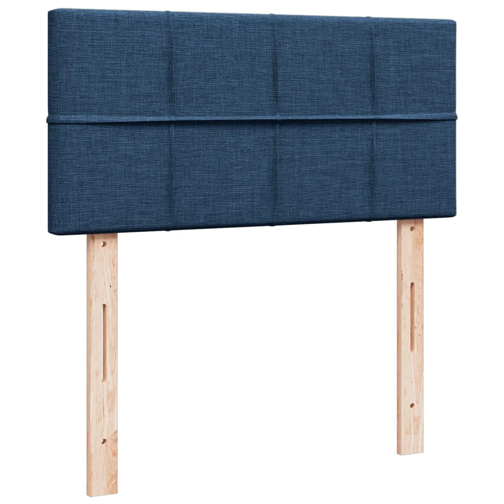Giroletto a Molle con Materasso Blu 90x200 cm inTessuto | homemem39