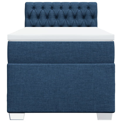 Giroletto a Molle con Materasso Blu 90x200 cm inTessuto | homemem39