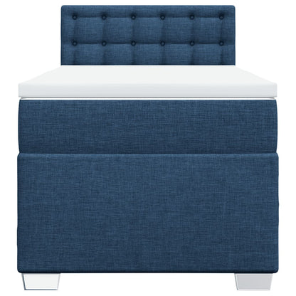 Giroletto a Molle con Materasso Blu 90x200 cm inTessuto | homemem39