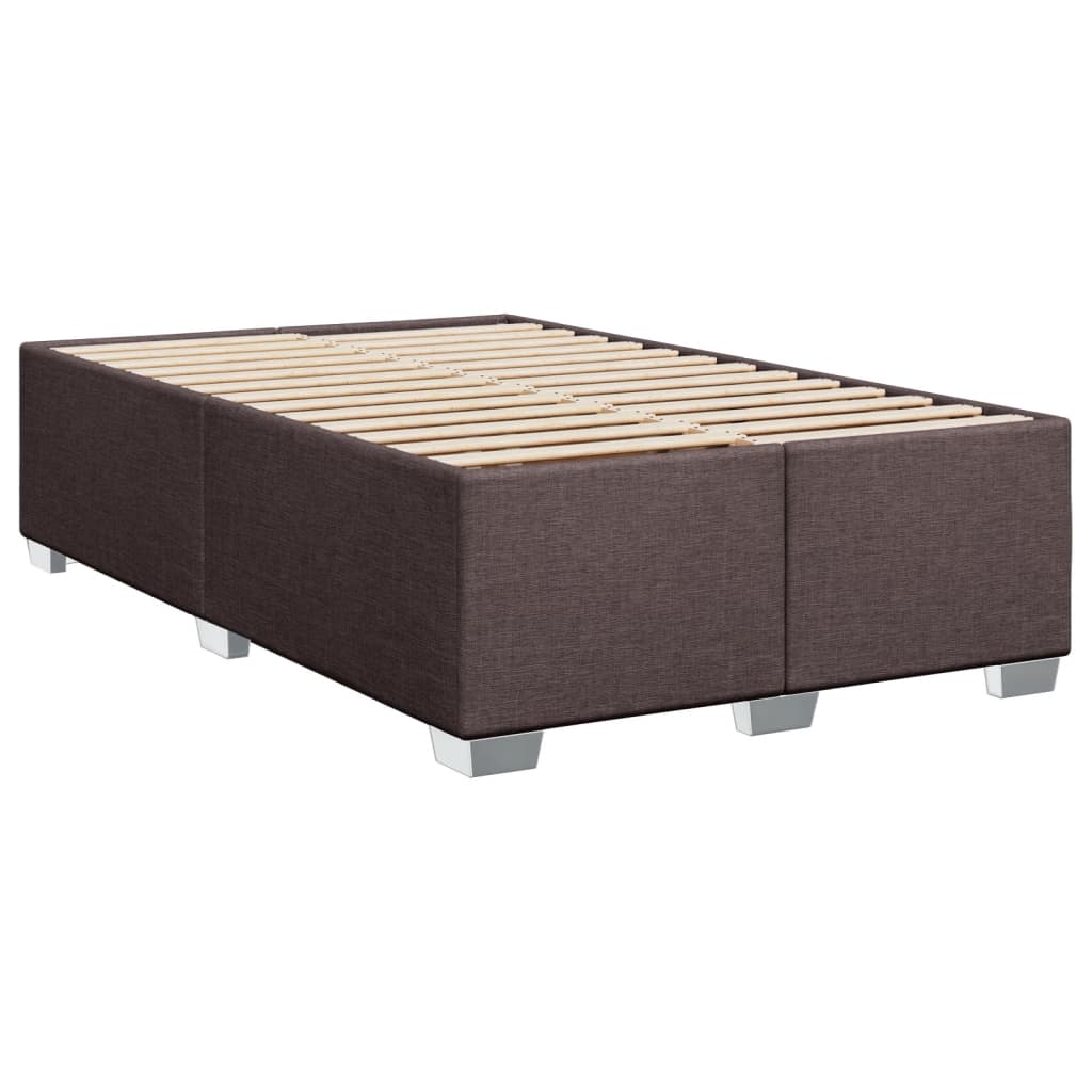 Giroletto a Molle con Materasso Marrone Scuro 100x200cm Tessuto | homemem39