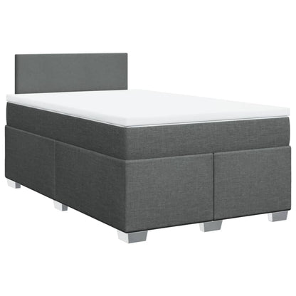 Giroletto a Molle con Materasso Grigio Scuro 120x190cm Tessuto | homemem39