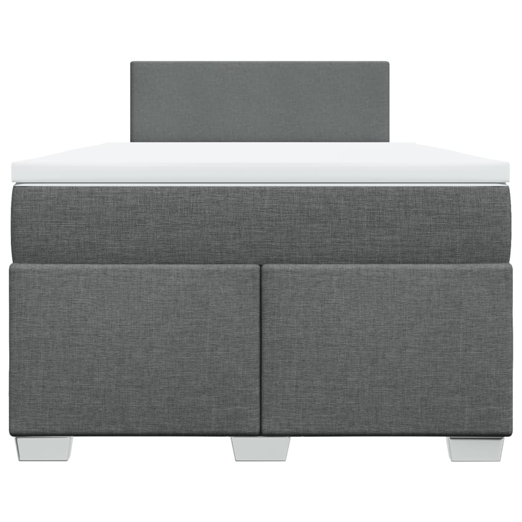Giroletto a Molle con Materasso Grigio Scuro 120x190cm Tessuto | homemem39