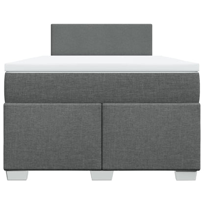 Giroletto a Molle con Materasso Grigio Scuro 120x190cm Tessuto | homemem39