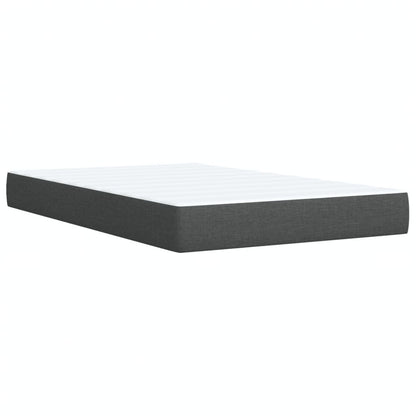 Giroletto a Molle con Materasso Grigio Scuro 120x190cm Tessuto | homemem39