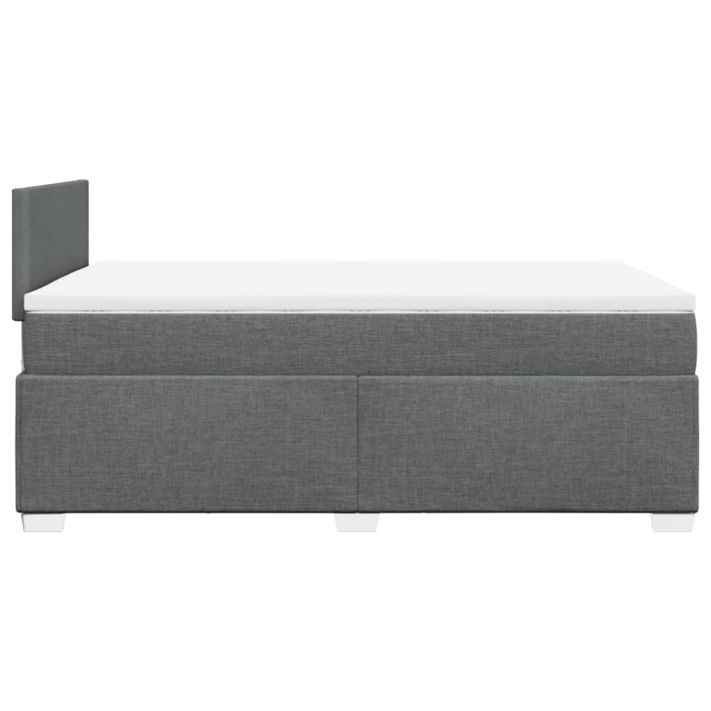 Giroletto a Molle con Materasso Grigio Scuro 120x190cm Tessuto | homemem39