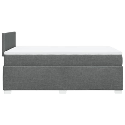 Giroletto a Molle con Materasso Grigio Scuro 120x190cm Tessuto | homemem39
