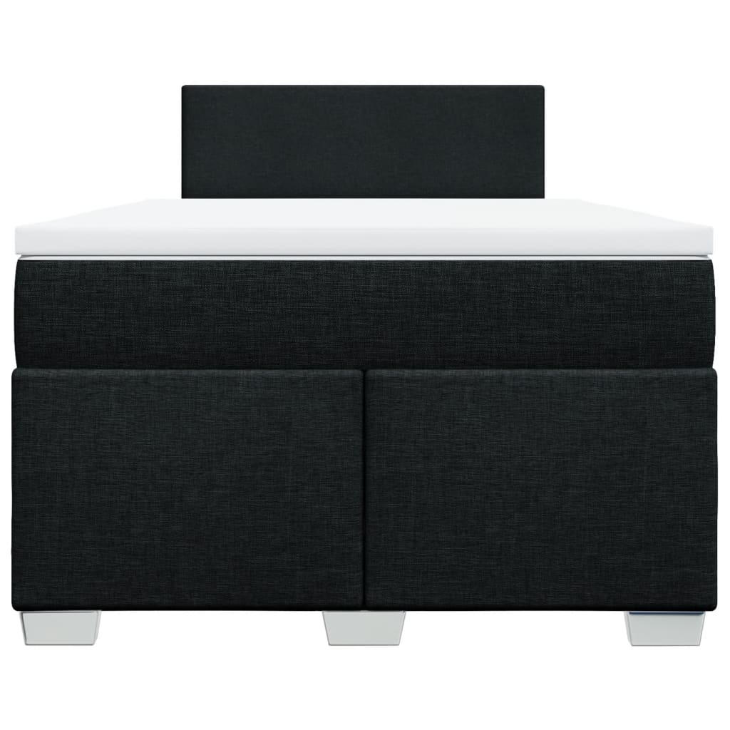 Giroletto a Molle con Materasso Nero 120x190 cm in Tessuto - homemem39