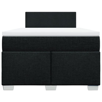 Giroletto a Molle con Materasso Nero 120x190 cm in Tessuto - homemem39