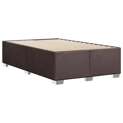 Giroletto a Molle con Materasso Marrone Scuro 120x190cm Tessuto | homemem39