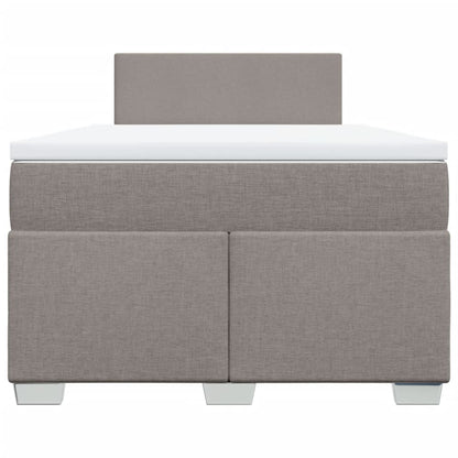Giroletto a Molle con Materasso Tortora 120x190 cm in Tessuto