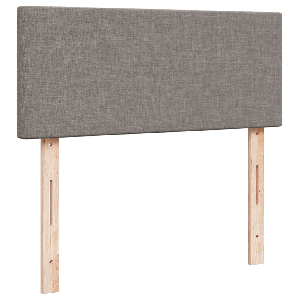 Giroletto a Molle con Materasso Tortora 120x190 cm in Tessuto