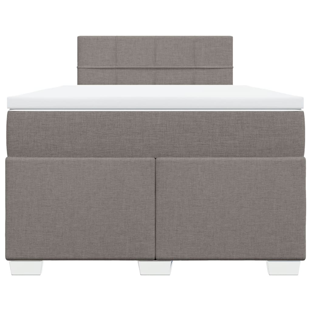Giroletto a Molle con Materasso Tortora 120x190 cm in Tessuto | homemem39