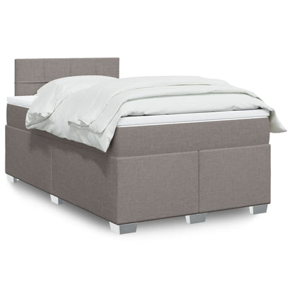 Giroletto a Molle con Materasso Tortora 120x190 cm in Tessuto | homemem39