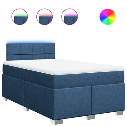 Giroletto a Molle con Materasso Blu 120x190 cm in Tessuto | homemem39