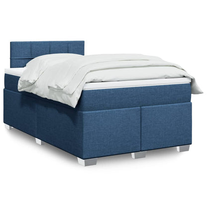 Giroletto a Molle con Materasso Blu 120x190 cm in Tessuto | homemem39
