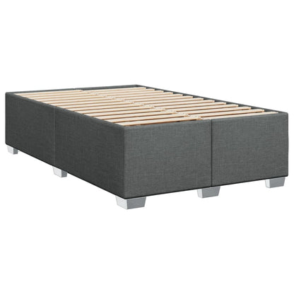 Giroletto a Molle con Materasso Grigio Scuro 120x190cm Tessuto