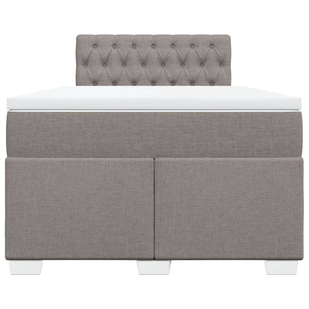 Giroletto a Molle con Materasso Tortora 120x190 cm in Tessuto | homemem39