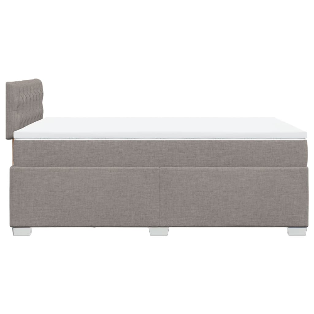 Giroletto a Molle con Materasso Tortora 120x190 cm in Tessuto | homemem39